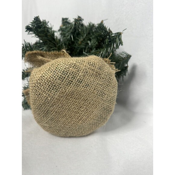 Mini Christmas Tree Burlap Bottom Boho Personal - Picture 4 of 5